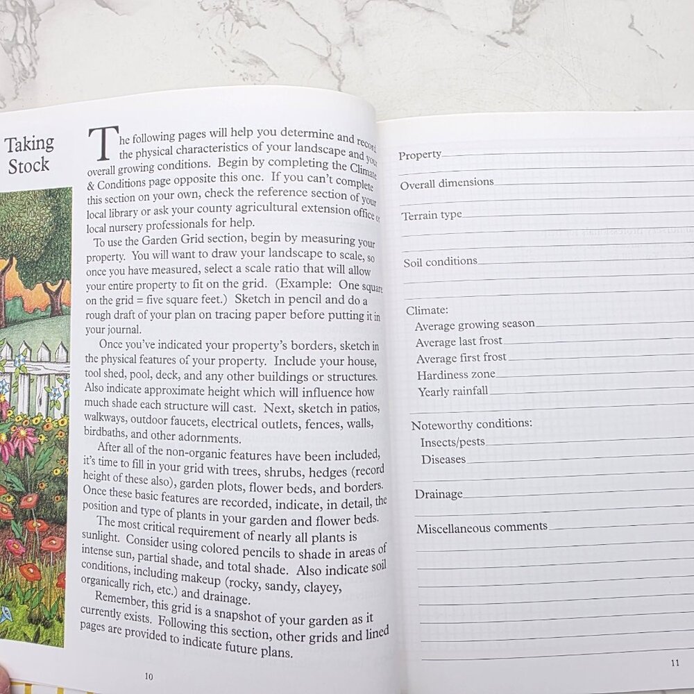 Mary Engelbreit Gardeners Journal Plants Hardcover Book Vintage Vegetable Flower - Picture 5 of 13